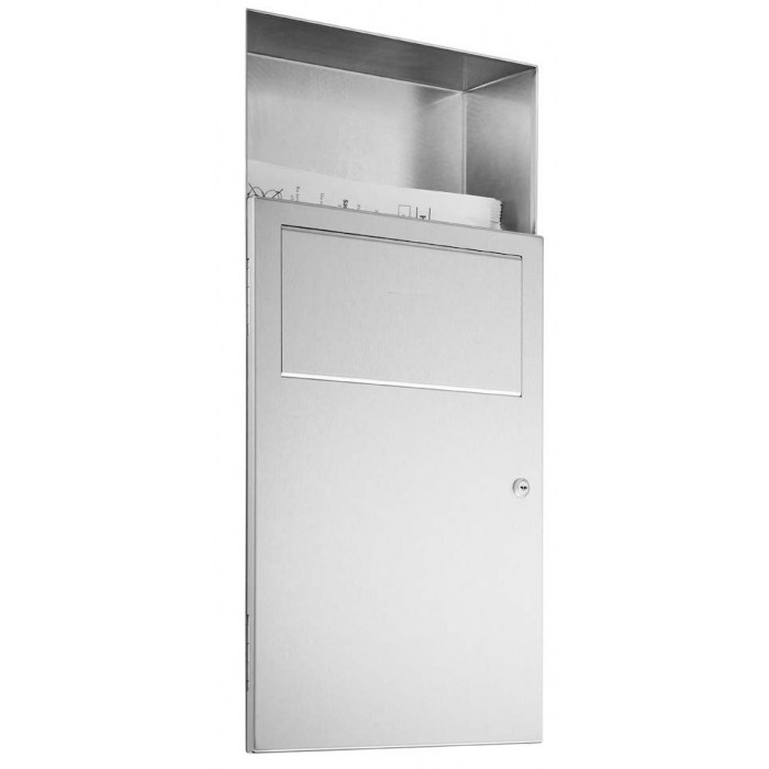 Flame Retardent Hygiene Wastebin Recessed 5ltrs
