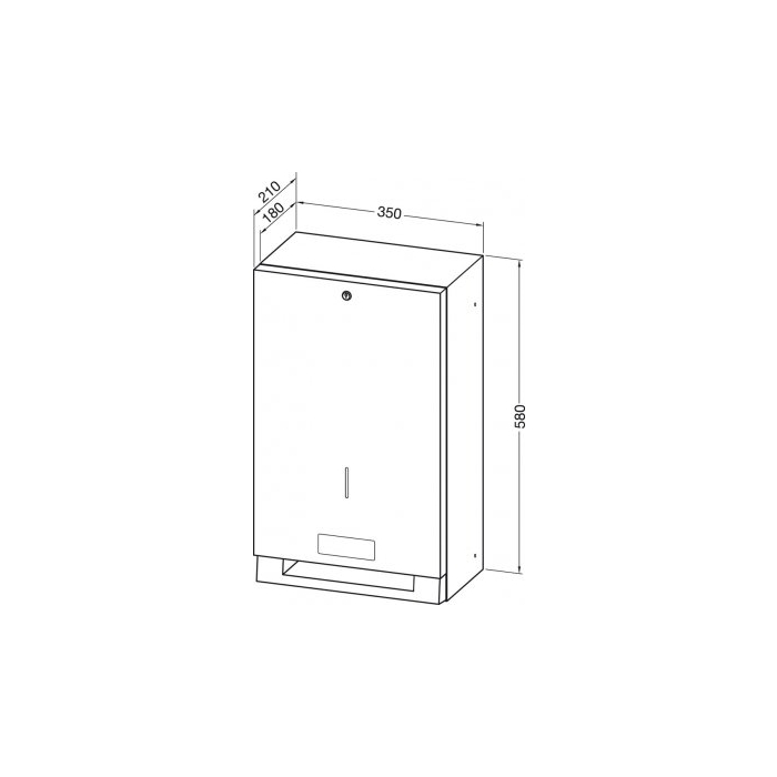 Prestige Electronic Integrated Paper Towel Dispenser CAD