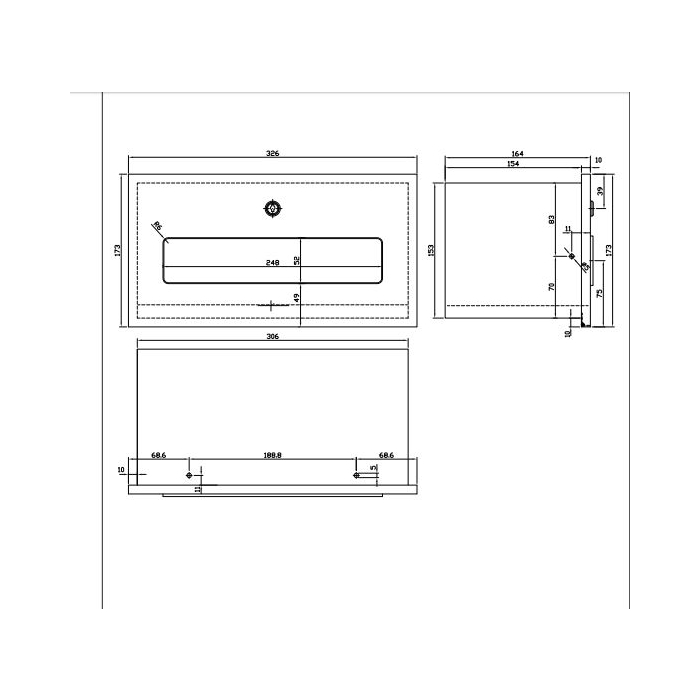 Prestige Under Counter Paper Towel Dispenser CAD