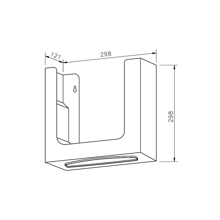 Behind Mirror Paper Towel Dispenser CAD