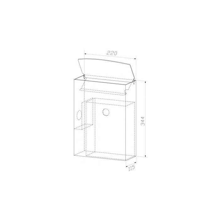 Sluice Sanitary Bin Chrome Nickel 5 Litres CAD