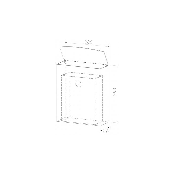 Sanitary Bin 12 Litres Chrome Nickel Prestige CAD