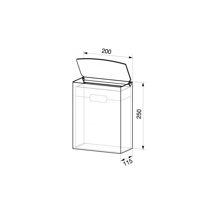 Sanitary Bin 5 Litres Chrome Nickel CAD