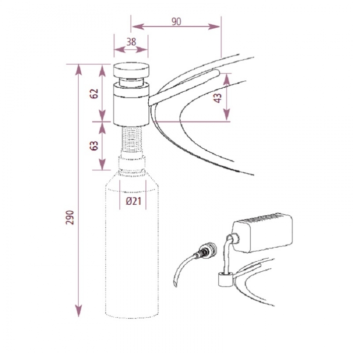 Soap Dispenser Marine Stainless Steel