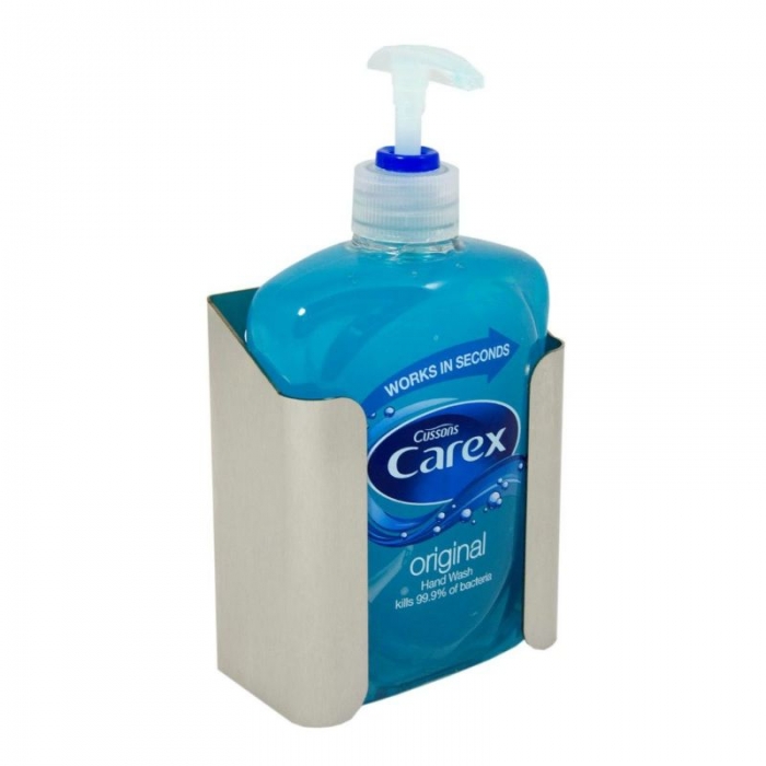 Synergise Brushed Stainless Wall Mounted Bottle Holder 500ml