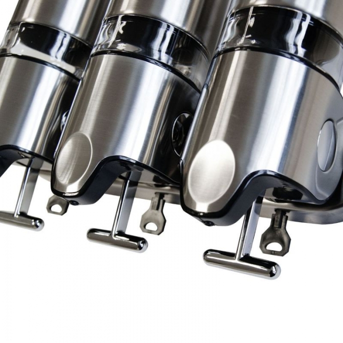 Prestige Stainless Steel Lockable Shower Soap Dispensers