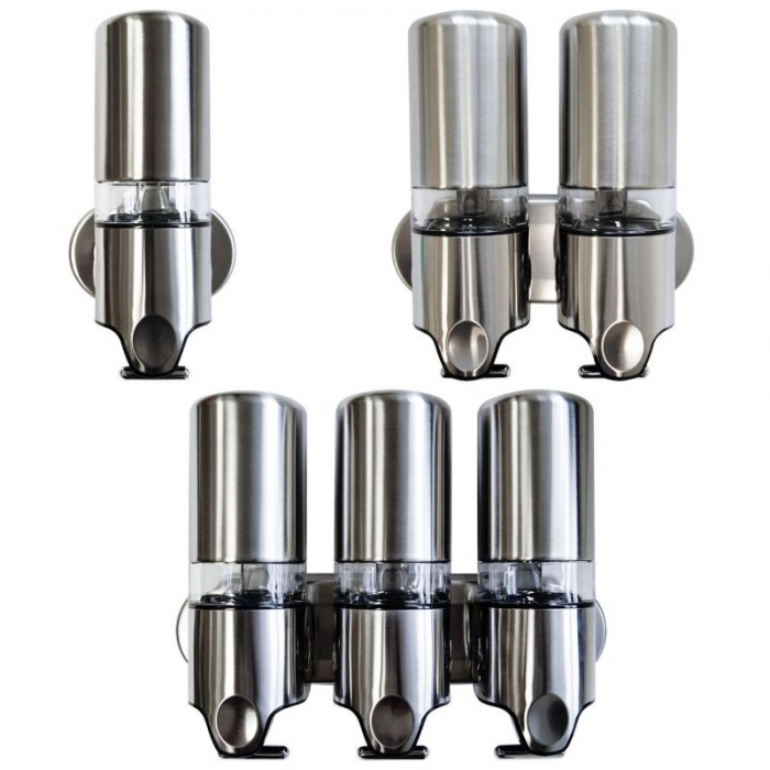Prestige Stainless Steel Lockable Shower Soap Dispensers