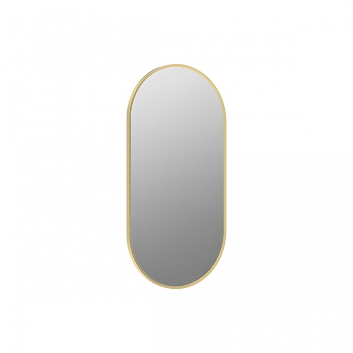 Yorvik 800mm x 400mm Oblong Mirror - Brushed Brass CNPW106265