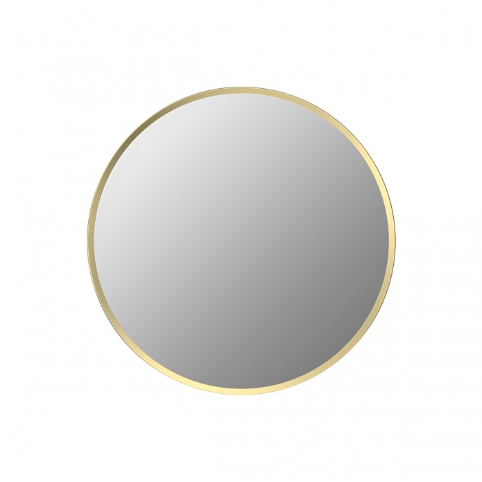Yorvik Round Mirror - Brushed Brass 500mm CNPW106259