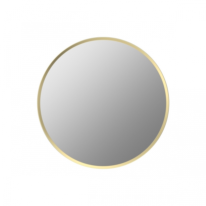 Yorvik Round Mirror - Brushed Brass 600mm-CNPW106260