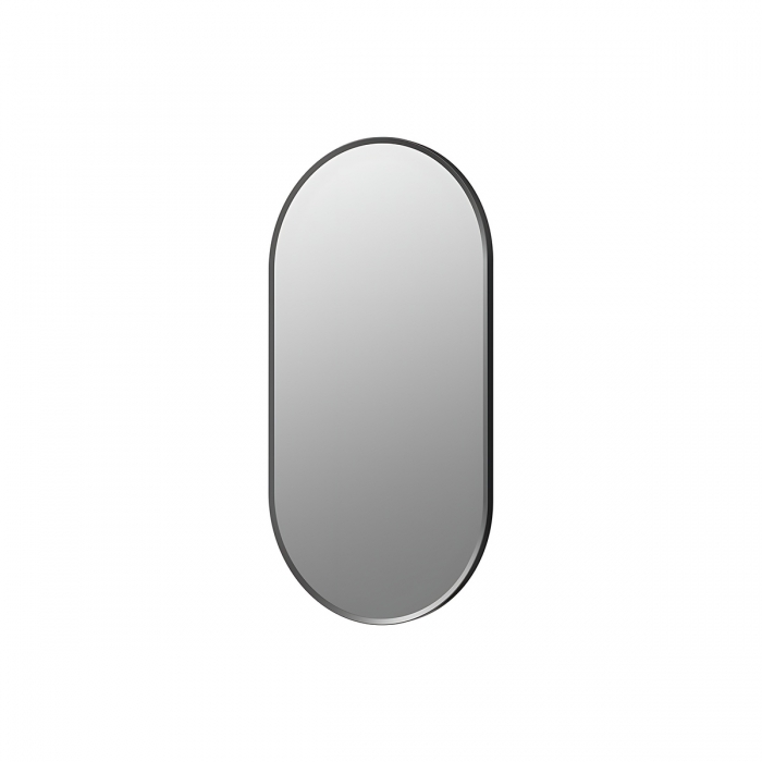 Yorvik Oblong Mirror - Matt Black 800mm x 400mm CNPW106266